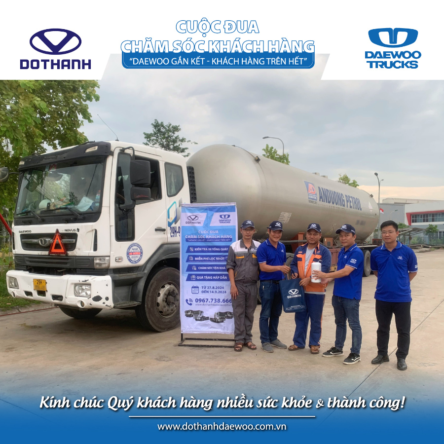 CUỘC ĐUA CHĂM SÓC KHÁCH HÀNG Daewoo Trucks